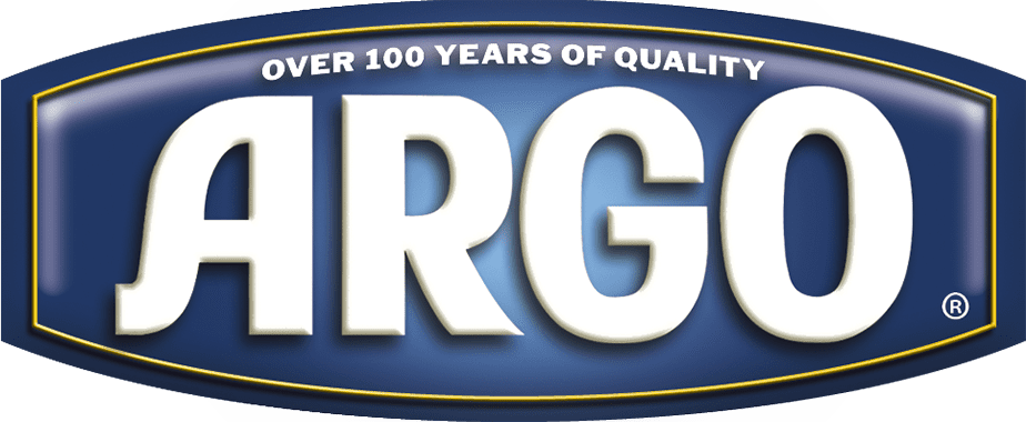 Argo logo with 'Over 100 Years of Quality' text on a blue background