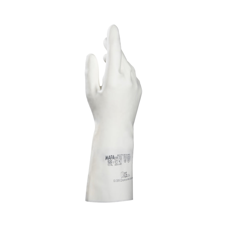 MAPA Vital 520 Sugar Work Gloves – Professional Food-Safe Latex Gloves for Pulled Sugar - Canadian Distribution - Ships Free Within Canada on Orders Above CAD $199