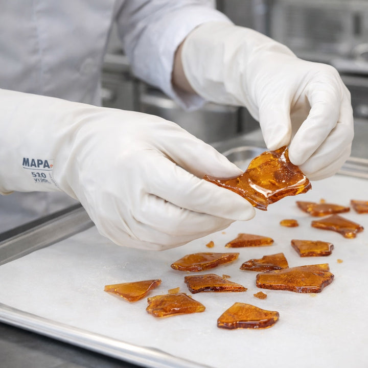 MAPA Vital 520 Sugar Work Gloves – Professional Food-Safe Latex Gloves for Pulled Sugar - Canadian Distribution - Ships Free Within Canada on Orders Above CAD $199