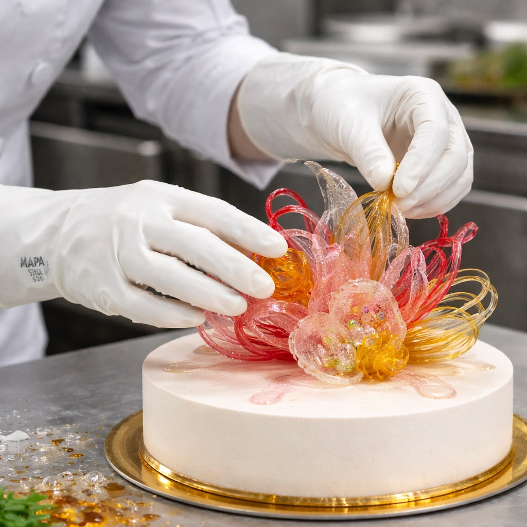 MAPA Vital 520 Sugar Work Gloves – Professional Food-Safe Latex Gloves for Pulled Sugar - Canadian Distribution - Ships Free Within Canada on Orders Above CAD $199