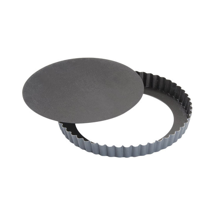 MATFER BOURGEAT Exopan Fluted Tart and Quiche Pan with Removable Bottom, 7 1/16" - Canadian Distribution - Ships Free Within Canada on Orders Above CAD $199