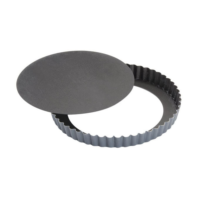 MATFER BOURGEAT Exopan Fluted Tart and Quiche Pan with Removable Bottom, 7 7/8" - Canadian Distribution - Ships Free Within Canada on Orders Above CAD $199