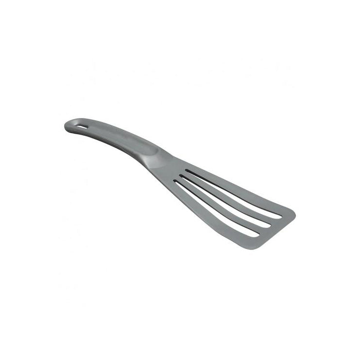 MATFER BOURGEAT Exoglass High-Temperature Pelton Slotted Spatula, 12" — Grey - Canadian Distribution - Ships Free Within Canada on Orders Above CAD $199