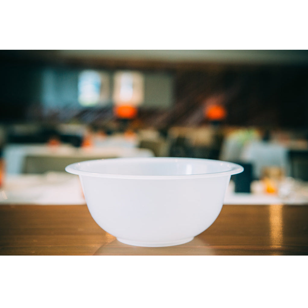 MATFER BOURGEAT Polypropylene Hemispherical Mixing Bowl, Flat Bottom — 11" (4.5L) - Canadian Distribution - Ships Free Within Canada on Orders Above CAD $199
