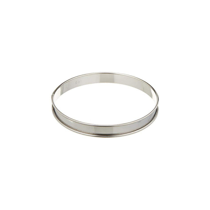 MATFER BOURGEAT Stainless Steel Pastry Tart Ring with Rolled Edges, 6 1/4" - Canadian Distribution - Ships Free Within Canada on Orders Above CAD $199