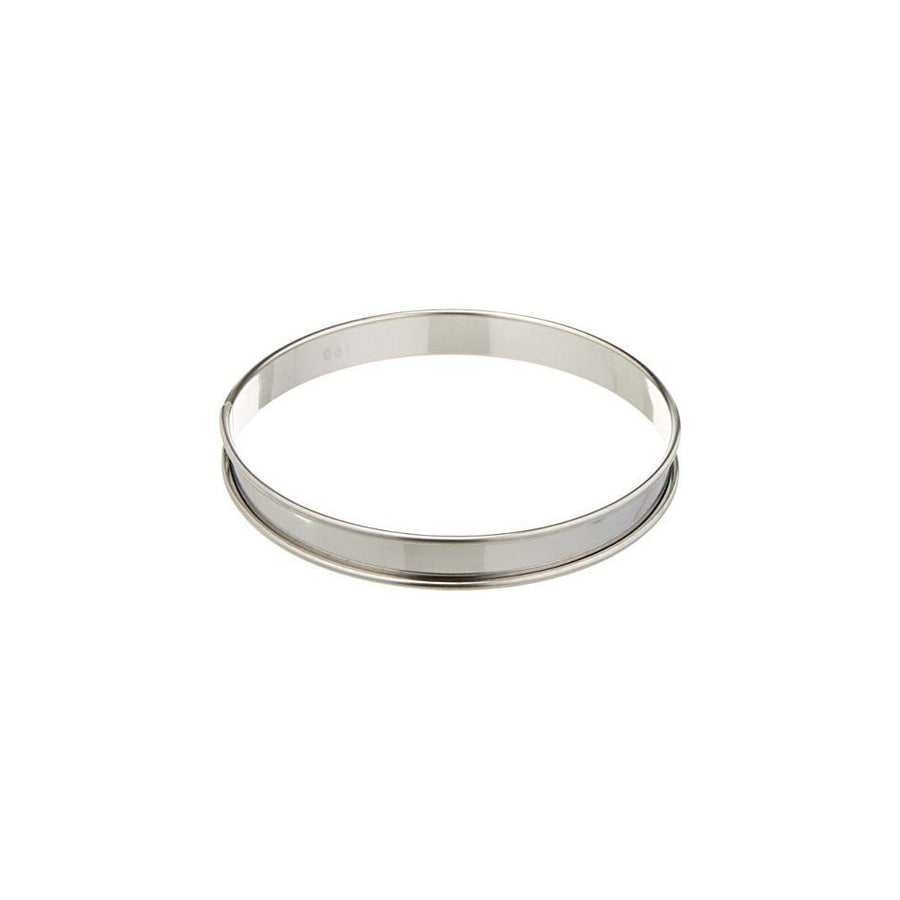 MATFER BOURGEAT Stainless Steel Pastry Tart Ring with Rolled Edges, 6 1/4" - Canadian Distribution - Ships Free Within Canada on Orders Above CAD $199