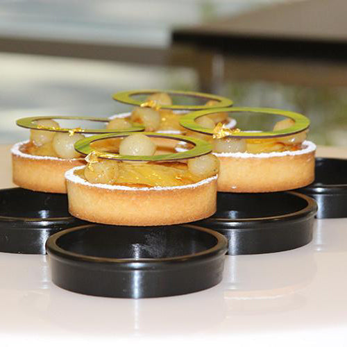 MATFER Exoglass Tart Rings, 3 1/6" / 8cm (pack of 6)
