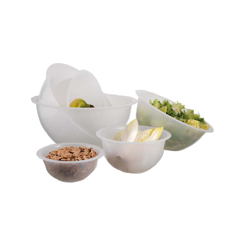 MATFER BOURGEAT Polypropylene Hemispherical Mixing Bowl, Flat Bottom — 11" (4.5L) - Canadian Distribution - Ships Free Within Canada on Orders Above CAD $199