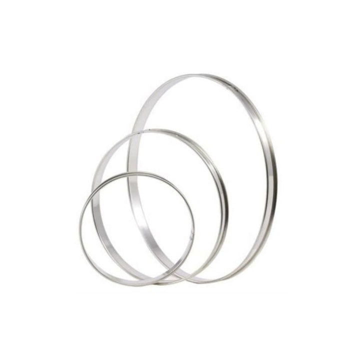 MATFER BOURGEAT Cercle à tarte en inox à bords roulés, 6 1/4" - Distribution canadienne - Livraison gratuite au Canada pour les commandes de plus de 199 CAD