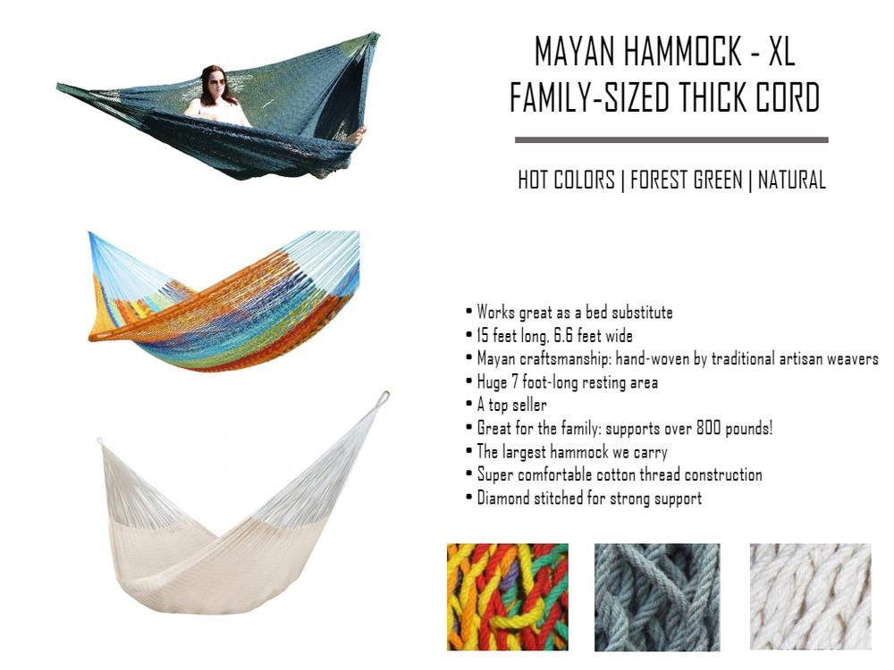 Hamac maya - Corde épaisse XL familiale - Fait partie de la collection Collective Marketplace