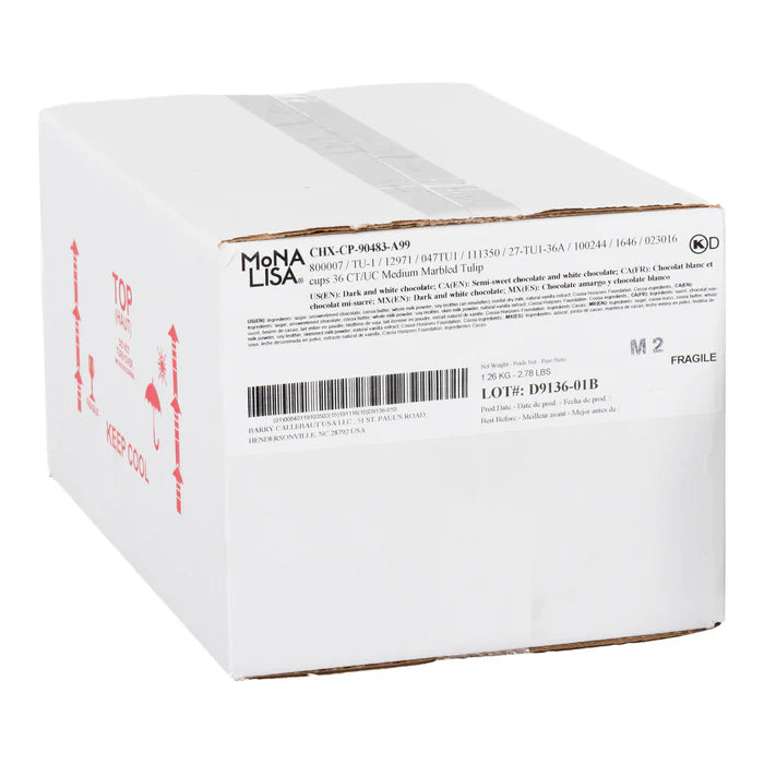 MONA LISA - Marbled Medium Tulip Cup - 36EA - Ships Free Within Canada on Orders Above CAD $199