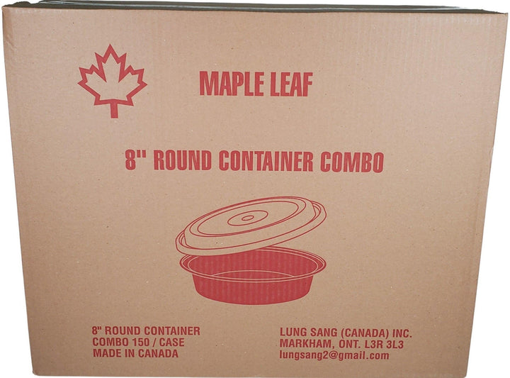 Maple - 8" Plastic Container Set Black