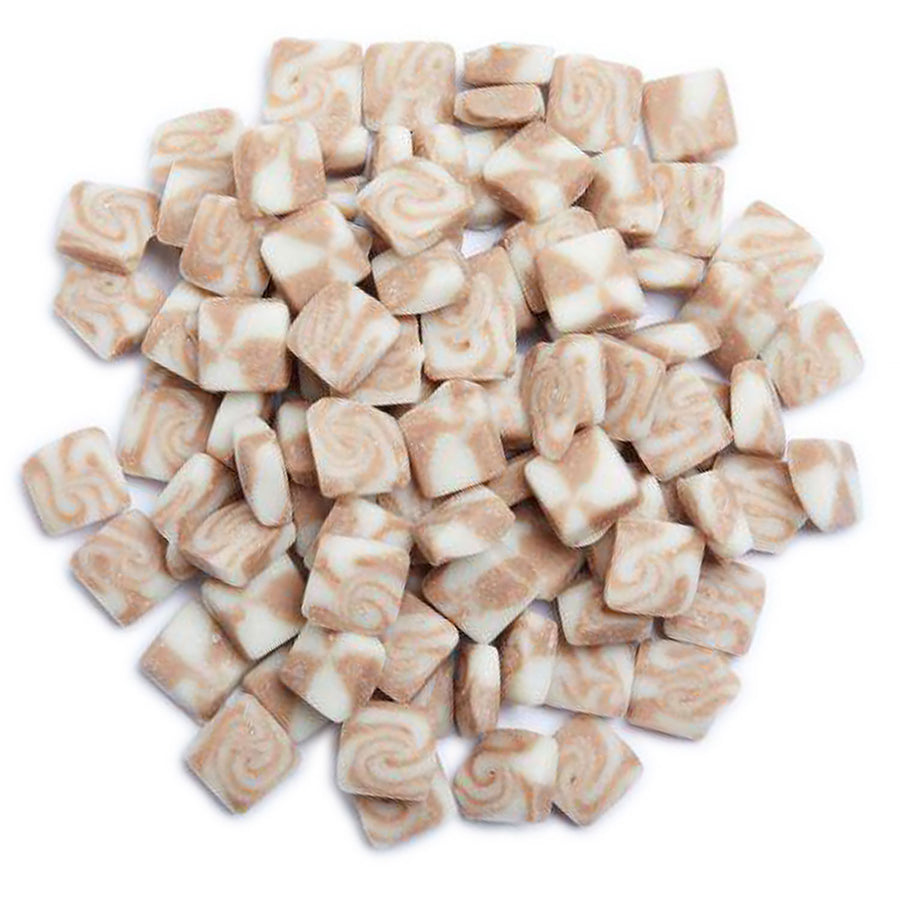 Marshmallow Smore Chunk Natural White & Brown Swirl - Canadian Distribution