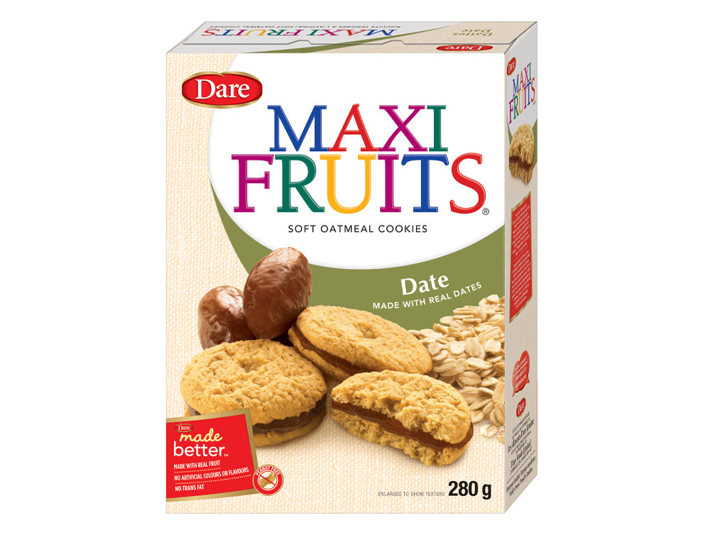 Cookie Oatmeal Date Soft Maxi - 12 x 280 g - Maxi Fruits - Restaurant and Foodservice Ingredients - Canadian Distribution