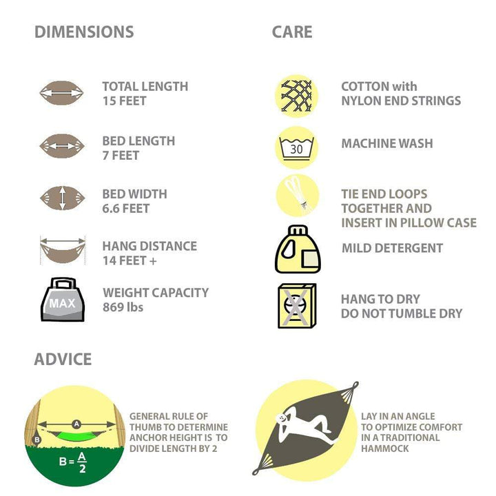 Hamac maya - Corde épaisse XL familiale - Fait partie de la collection Collective Marketplace