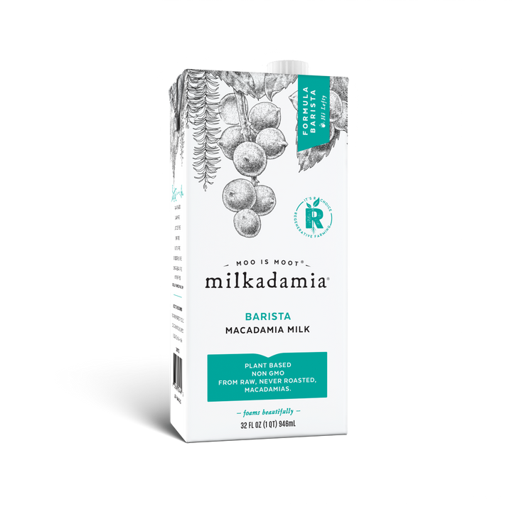 Milkadamia Barista - Foodservice - Bulk Order - 4 Cases ( 4 x 6 x 32 Oz Packs = 24 Packs) - Free Shipping)
