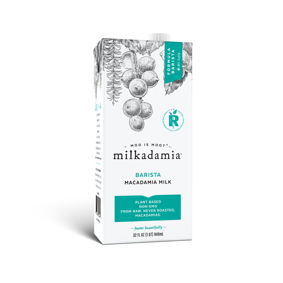 Milkadamia Barista - Foodservice - Bulk Order - 4 Cases ( 4 x 6 x 32 Oz Packs = 24 Packs) - Free Shipping)