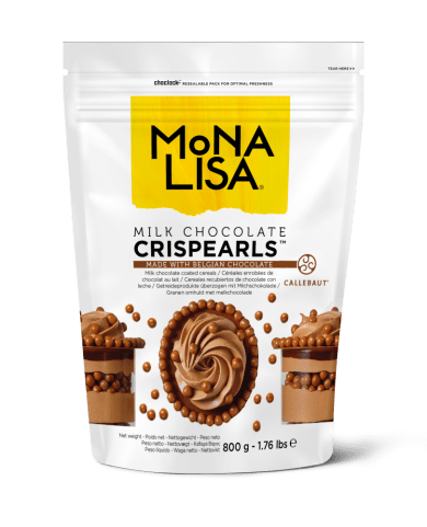 Mona Lisa - Milk Chocolate Crispearls - 800g Bag - Case of 4 x 800g - Barry Callebaut - Canadian Distribution