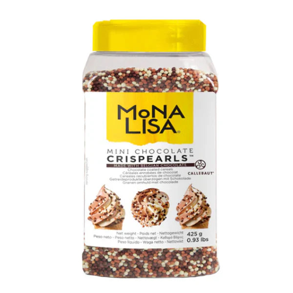 Mona Lisa - Dark Chocolate Crispearls - 800g Bag - Case of 4 x 800g - Barry Callebaut - Canadian Distribution