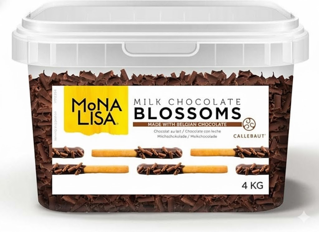 Mona Lisa - Semi Sweet Chocolate Blossoms - 4KG - Barry Callebaut - Canadian Distribution