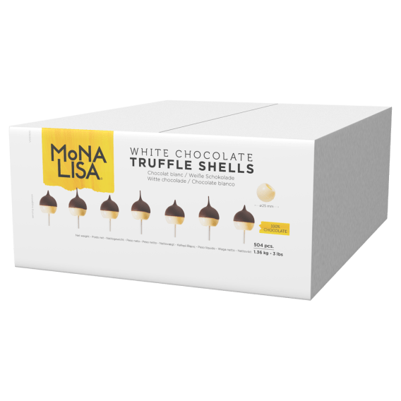Mona Lisa - White Chocolate Truffle Shells - 504EACH - Barry Callebaut - Canadian Distribution