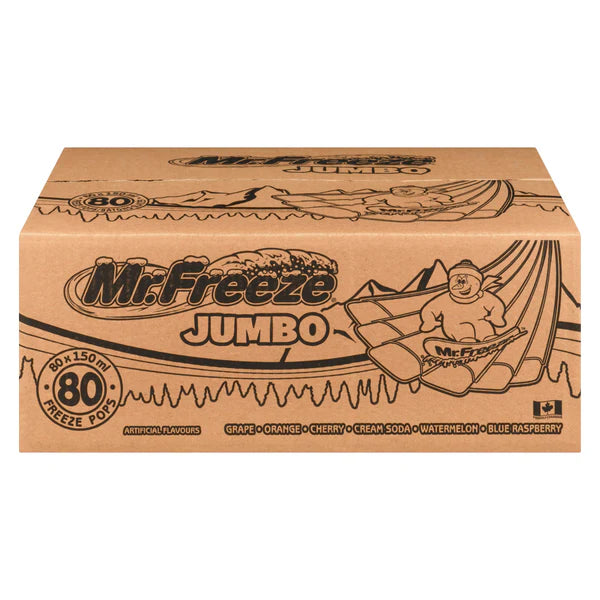 Mr. Freeze - Jumbo Box Assorted Flavors - 80 x 150ml - Canadian Distribution