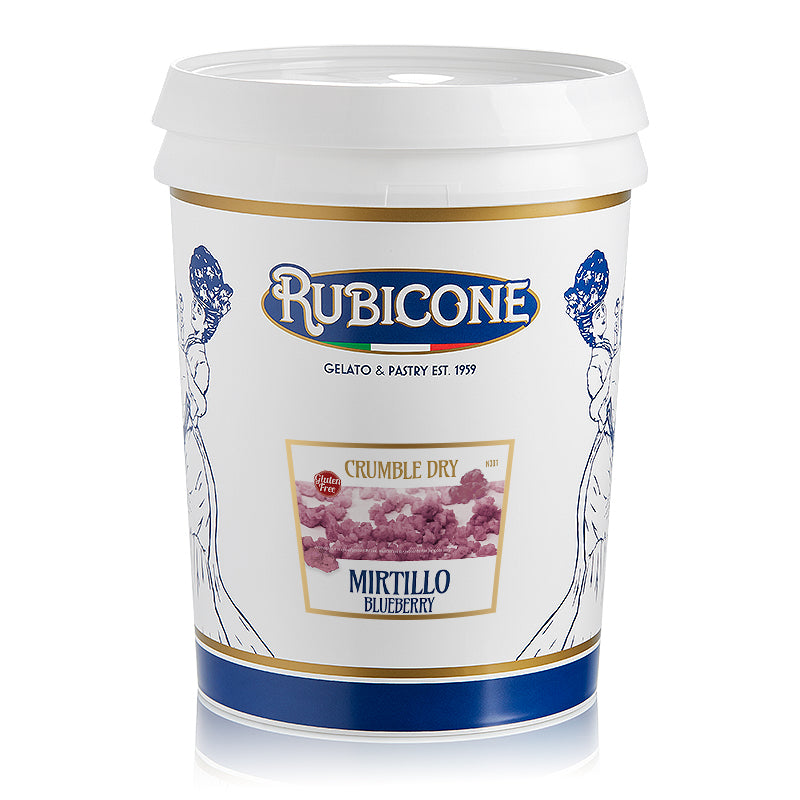 Rubicone Blueberry Dry Crumble - 3 KG bucket on a white background by Rubicone Canada