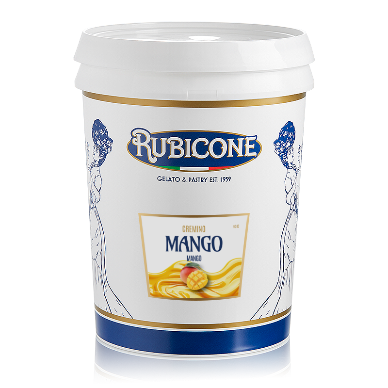 Mango Spreadable Filling Cream 5 KG Bucket - Cremino Mango - N343 - Rubicone Canada 