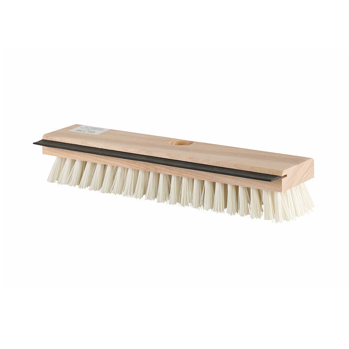 12 Inch Poly Fiber Deck Scrub Head With Squeegee - Sold By The Case