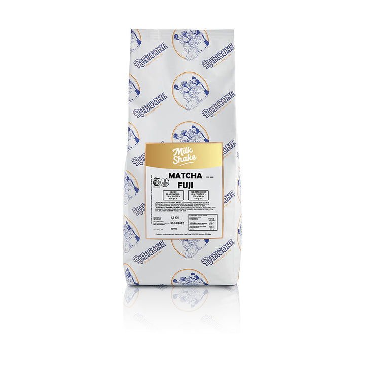 1.5 KG bag of Matcha Fuji milkshake powder mix on a white background
