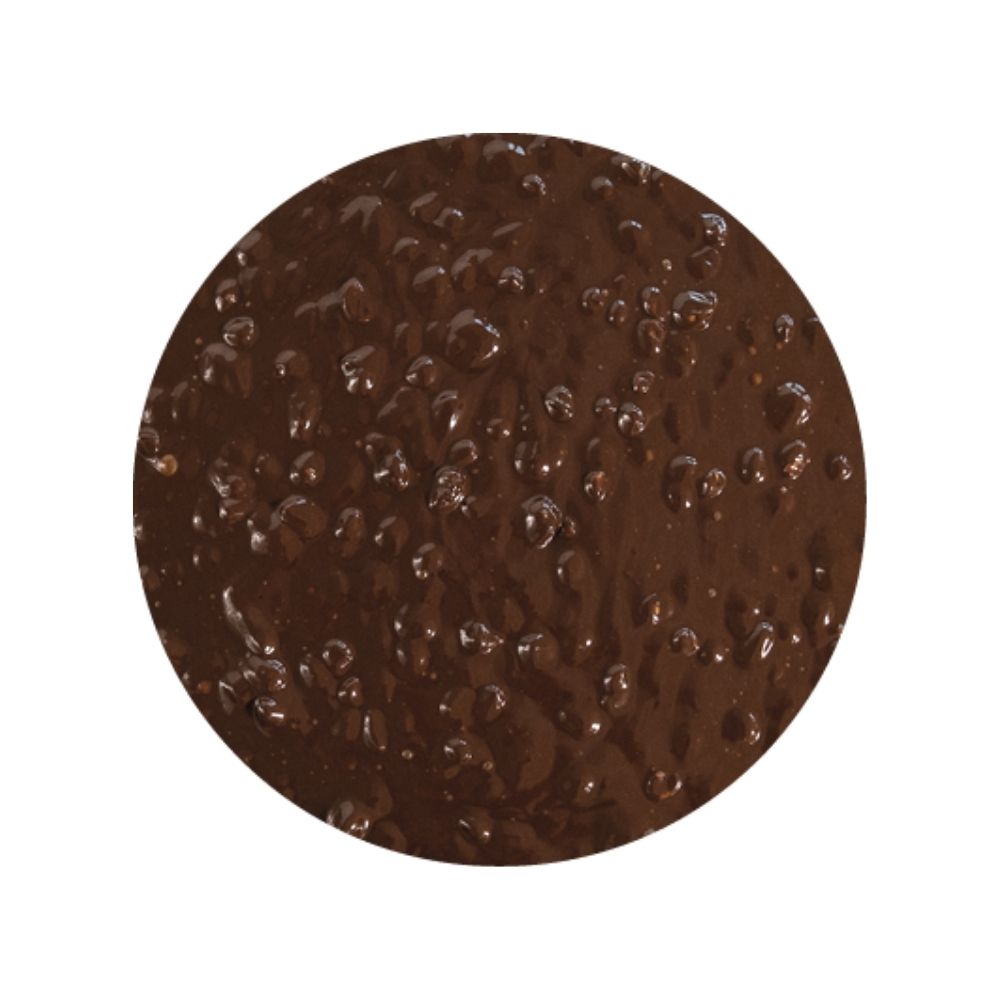 Cremino chocolate hazelnut, with hazelnut grains texture image
