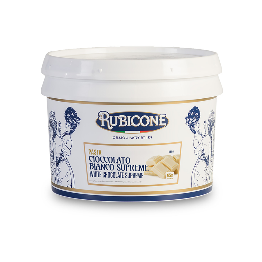 White Chocolate Supreme gelato paste - 3 KG Bucket - Rubicone Canada - Canadian distributor