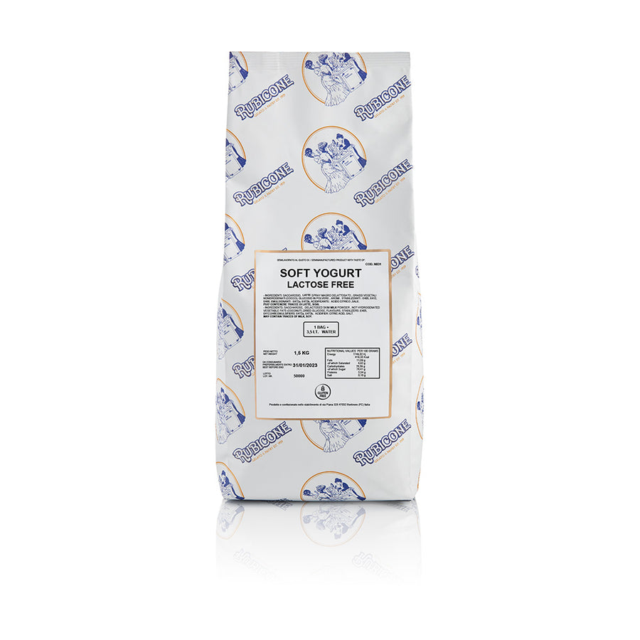 1.5 KG bag of Soft Yogurt Lactose-free on a white background