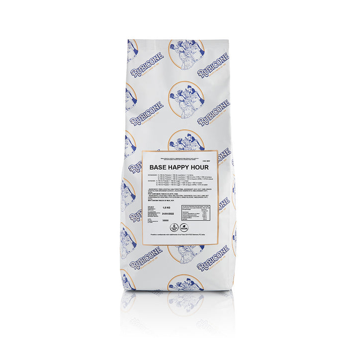 1.5 KG bag of Rubicone Base Happy Hour - Base for alcoholic gelato - on a white background