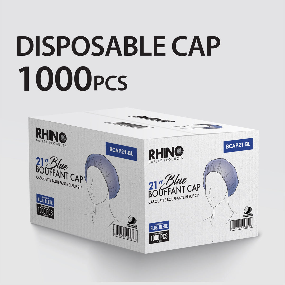 Rhino - 21" Bouffant Cap, Blue - BCAP21-BL