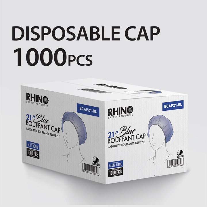 Rhino - 21" Bouffant Cap, Blue - BCAP21-BL