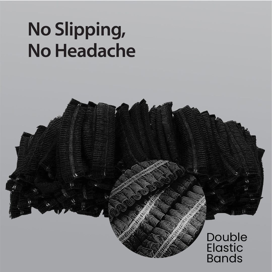 Rhino - 21" Bouffant Cap, Black - BCAP21-BK