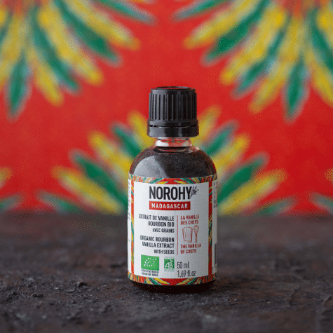 NOROHY Organic Madagascar Vanilla Extract with Seeds, 50ml - Canadian Distribution - Ships Free Within Canada on Orders Above CAD $199