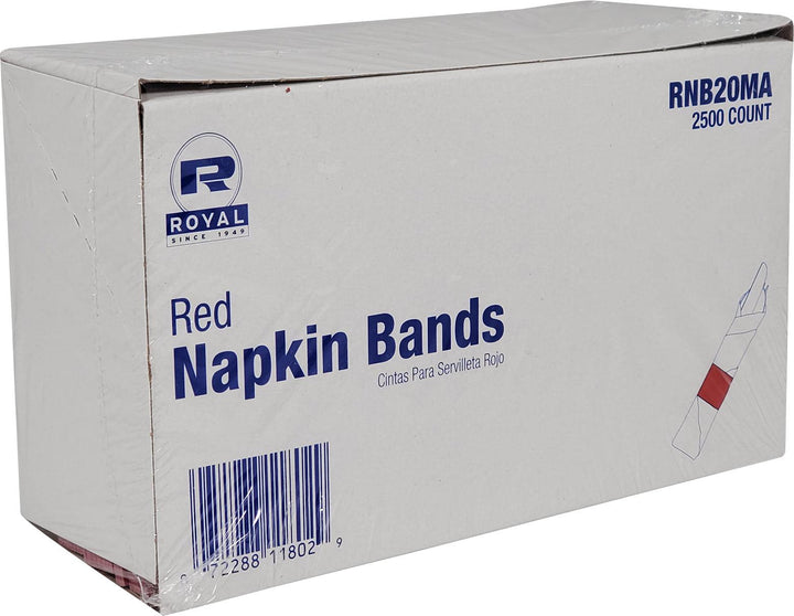 Napkin Bands - 4.25"x1.5" - Red