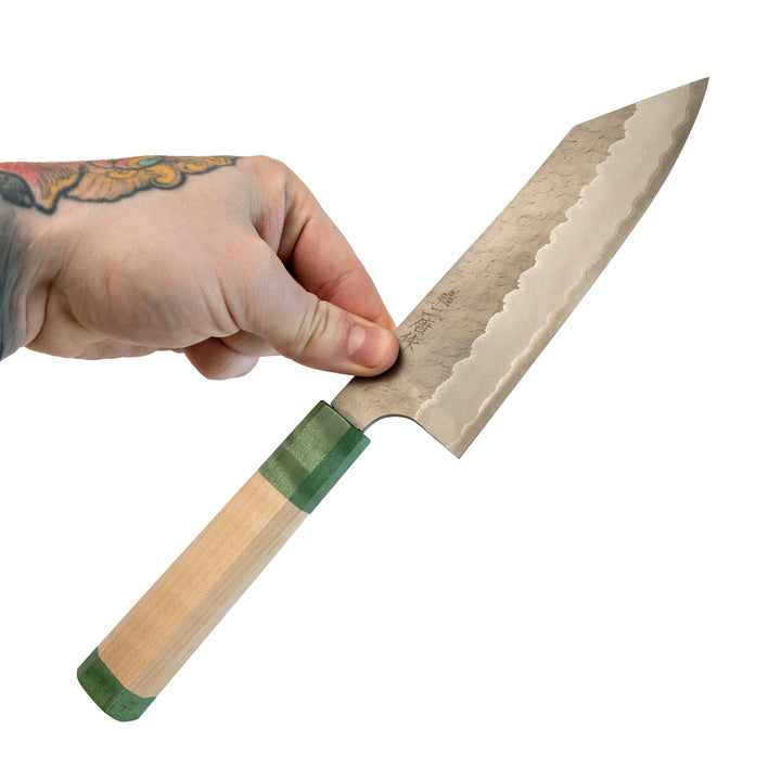 Couteau Bunka Nigara Hamono AS Tsuchime Migaki 170 mm