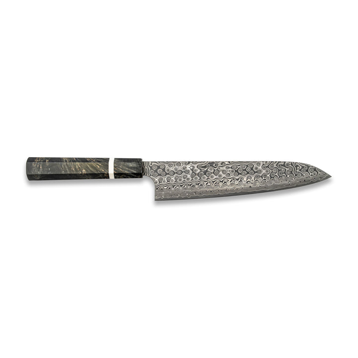 Couteau de cuisine Nigara Hamono Damascus Anmon Gyuto 195 mm