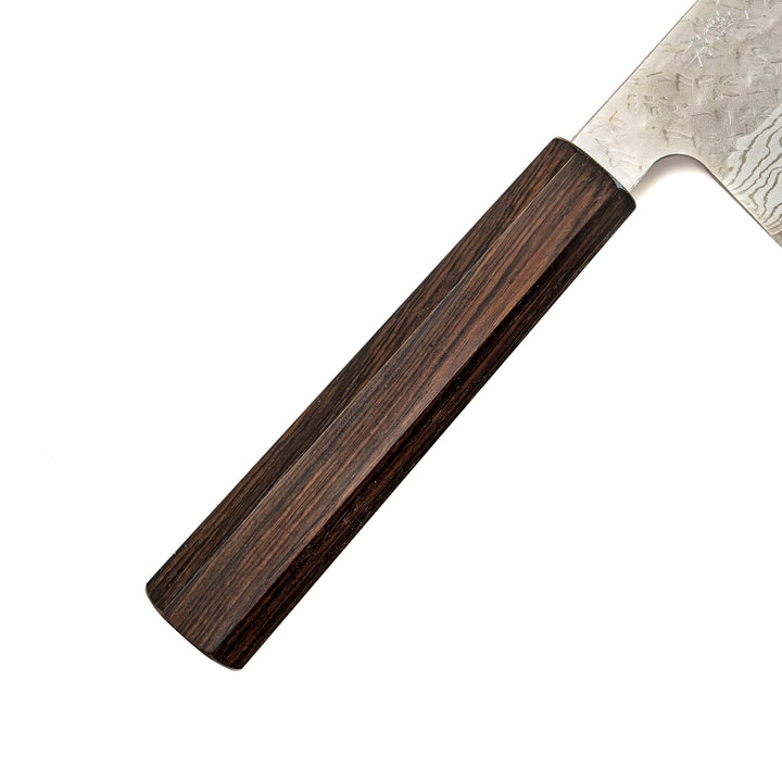 Couteau Gyuto 235 mm en acier damassé Tsuchime de Nigara Hamono