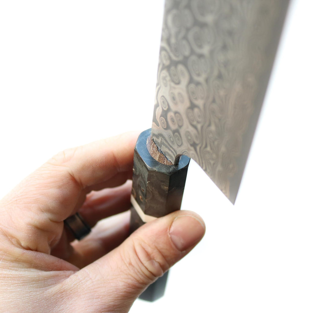 Couteau de cuisine Nigara Hamono Damascus Anmon Gyuto 195 mm