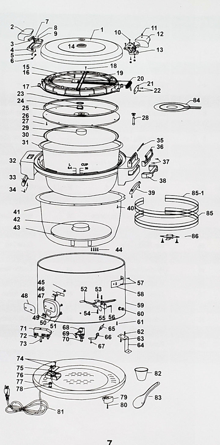 Omcan - Rice Cooker & Warmer (64 Cups)