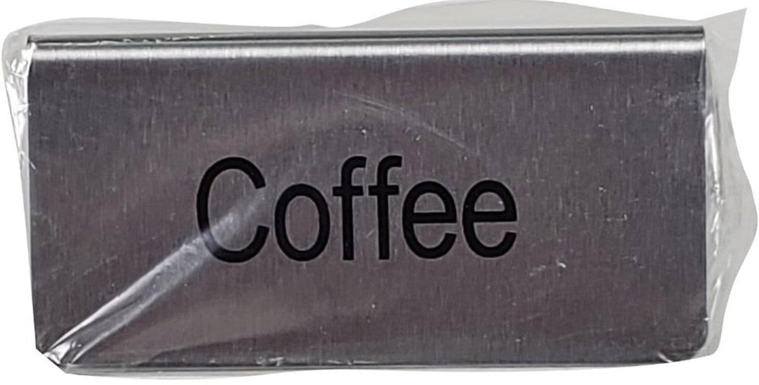 Omcan - Tent Sign - Coffee 3x1.5" - SS