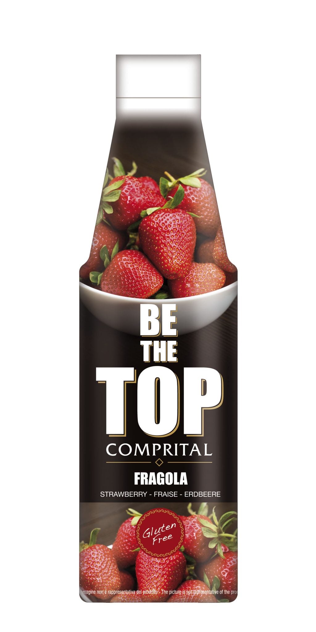 Fragola (strawberry) Topping Sauce - Be The Top - Case of 6 x 1 kg Bottles