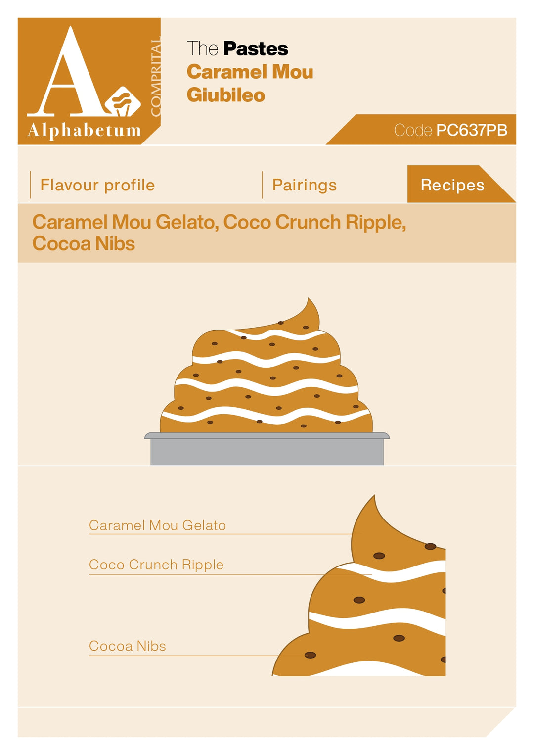 Caramel Mou Giubileo (natural toffee caramel) Paste - Case of 2 x 3 kg Units