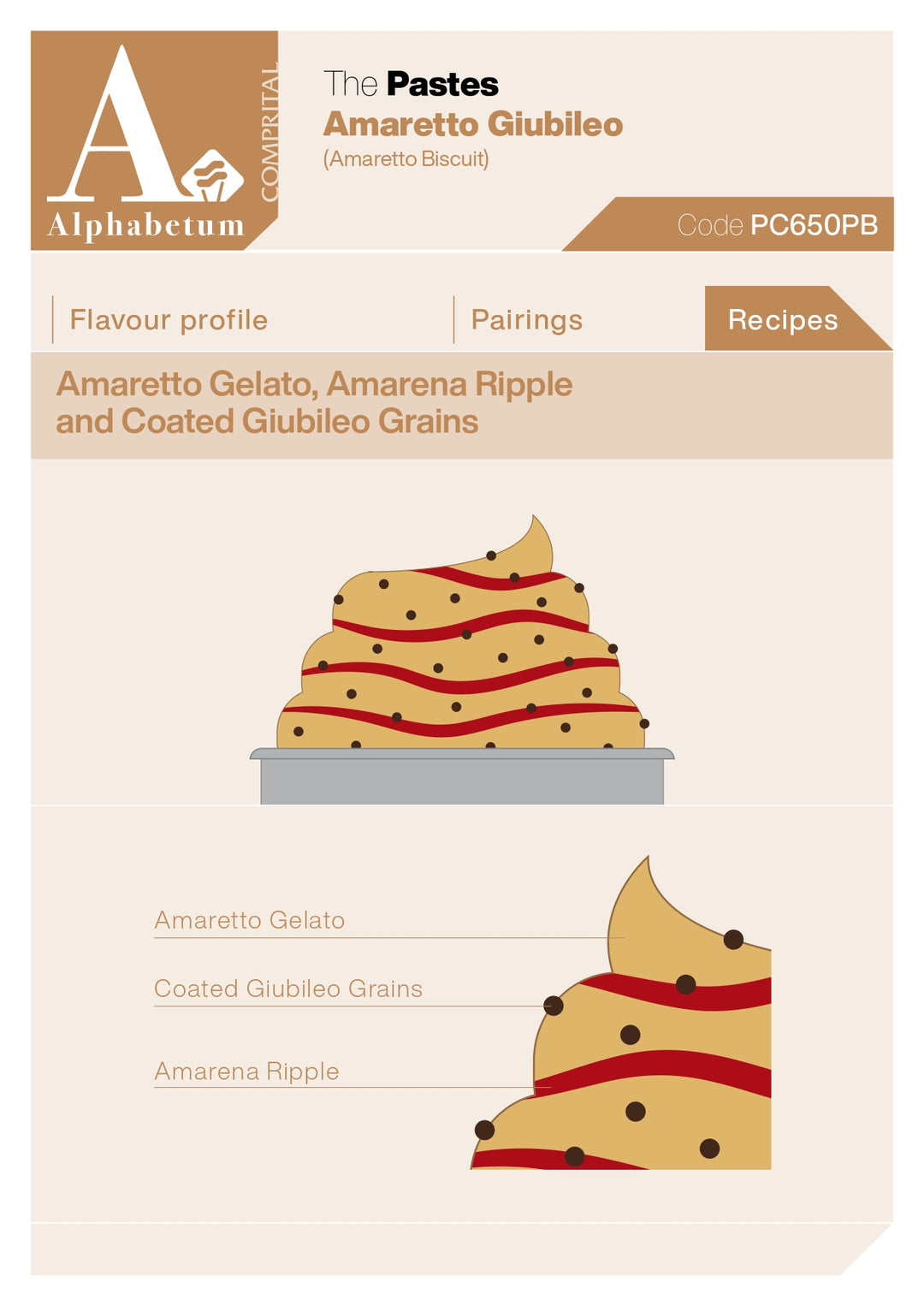 Amaretto Giubileo (natural almond macaroon) Paste - Case of 2 x 2.5 kg Units