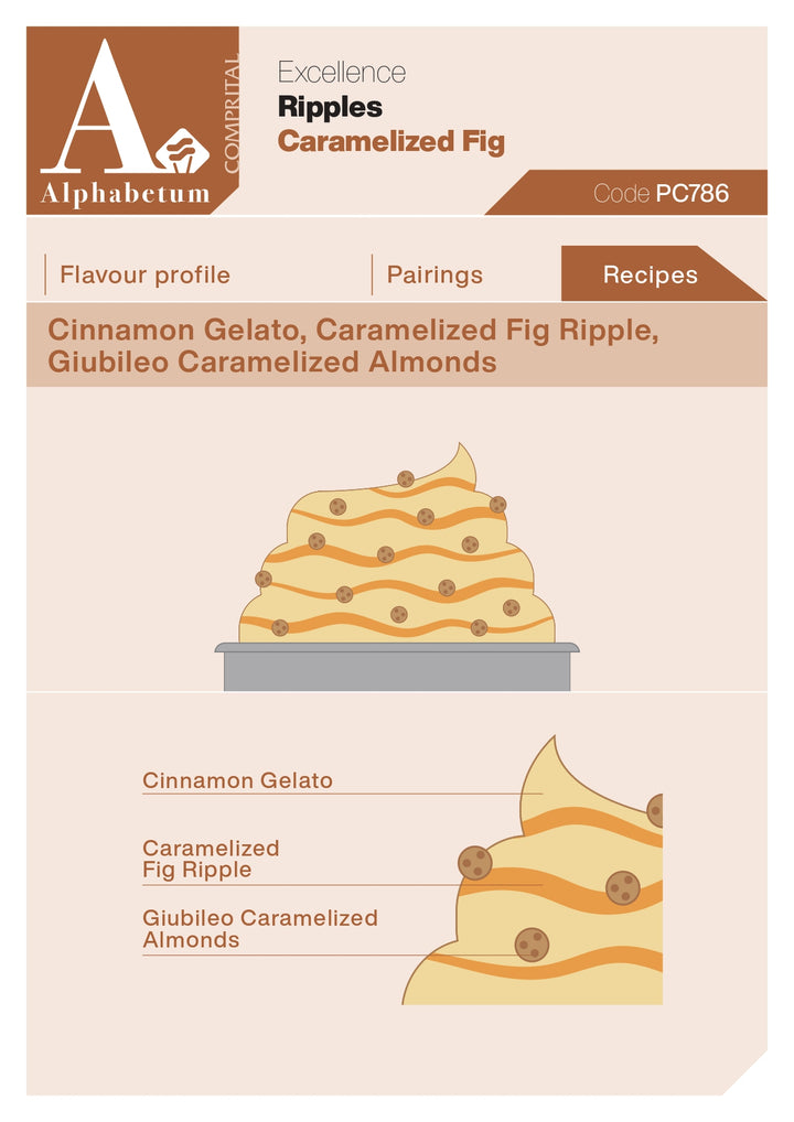 Fico Al Caramello (caramelized fig) Ripple - Case of 2 x 3 kg Units