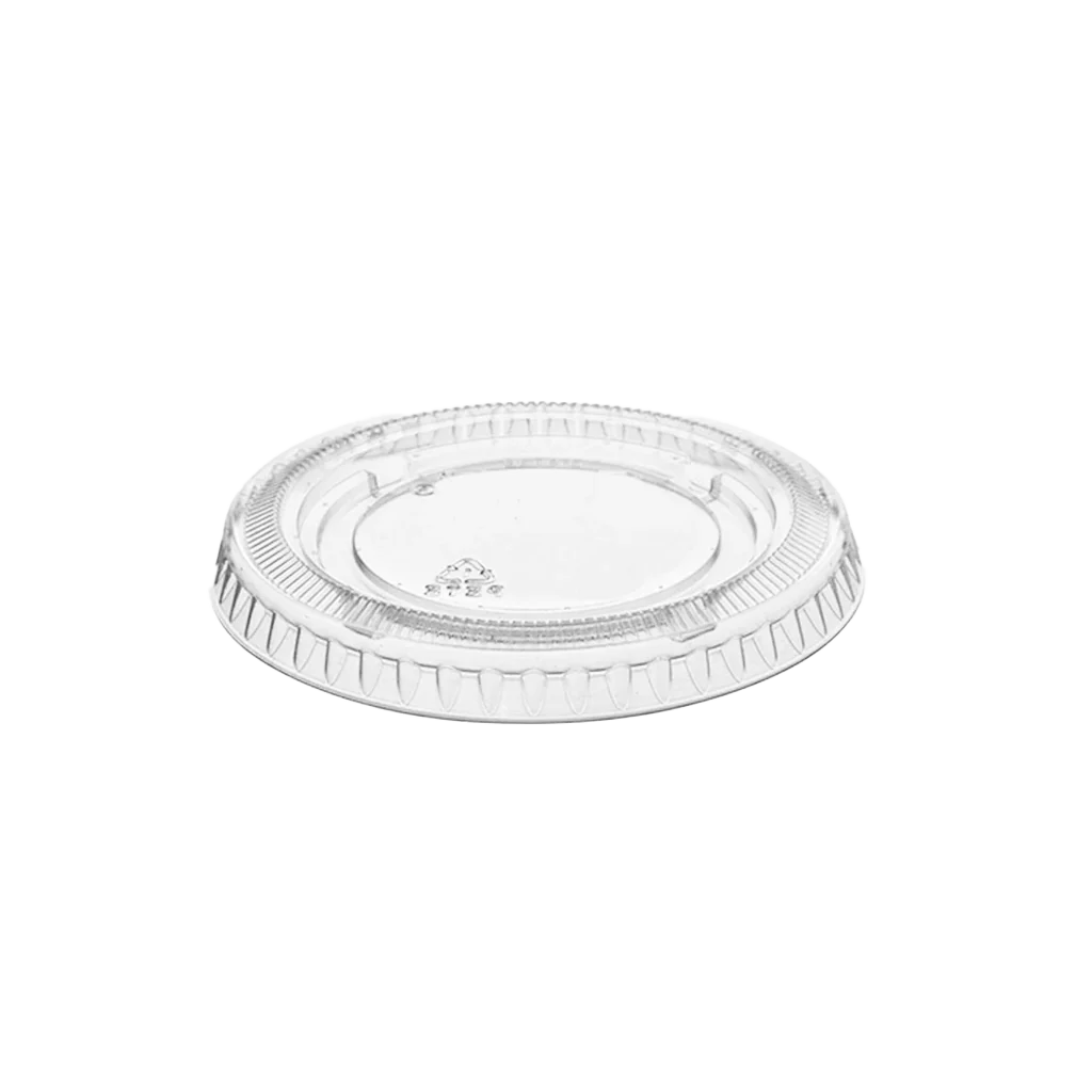 PET Lids for 1 oz Clear PP Portion Cup - Case of 2500